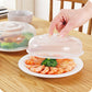 4pcs Plastic Microwave Food Cover Clear Lid Safe Vent Kitchen Tools Home Accessories