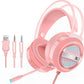 E-sports Gaming Headset Head-mounted Computer Earphones for Eating Chicken Desktop Internet Cafe Mobile Wired Headset
