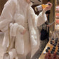 Winter Fur Coat Women's Mid-length Thickened Warmth Imitation Rabbit Fur Plush Loose Coat Women