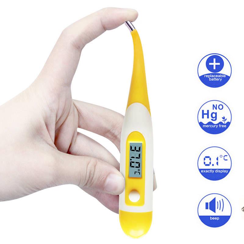 Soft Head Thermometer Digital Baby Adult Medical Thermometre Body Fever Temperature Measuring Tools
