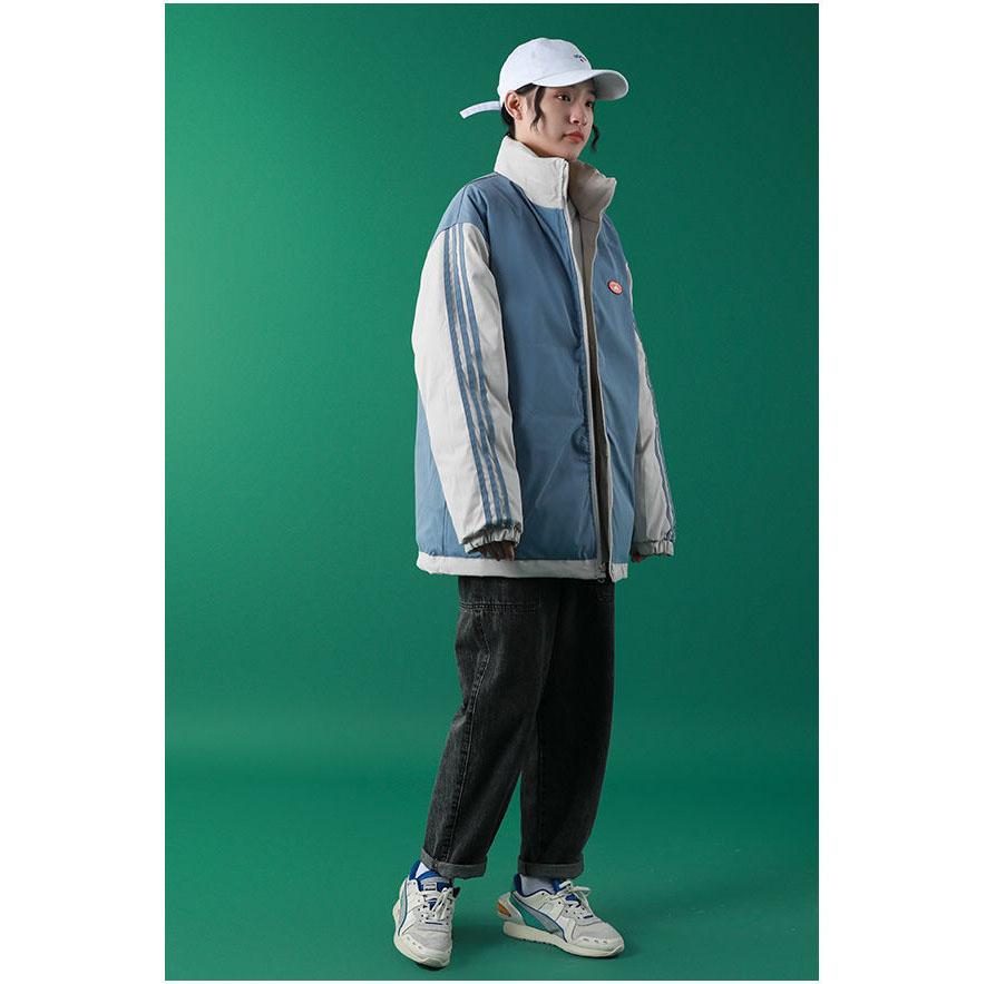Two-sided Pu Leather Cotton Jacket Women's 2020 New Style Stand-up Collar Loose Thick Cotton-padded Jacket Cotton-padded Jacket Bread Clothes