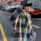 Autumn and Winter Warm Long-sleeved Casual Men's Handsome West-turned Coat Mid-length Warm Temperament Windbreaker