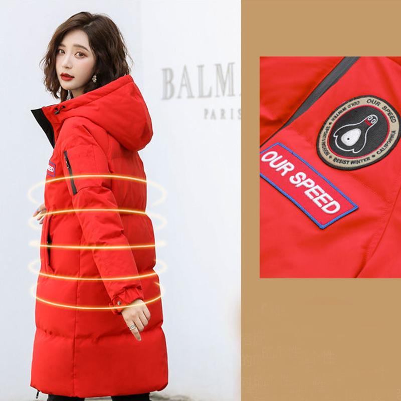 Down Jacket Women's Mid-length Korean Style Tooling Pie To Overcome High-grade Thickened Winter Jacket Warm Cotton Clothes