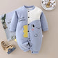Baby Warm Cotton Clothes Fall and Winter Outing Jumpsuits for Boys and Girls Baby Padded Cotton-padded Clothes Newborn Baby Cotton Padded Clothes