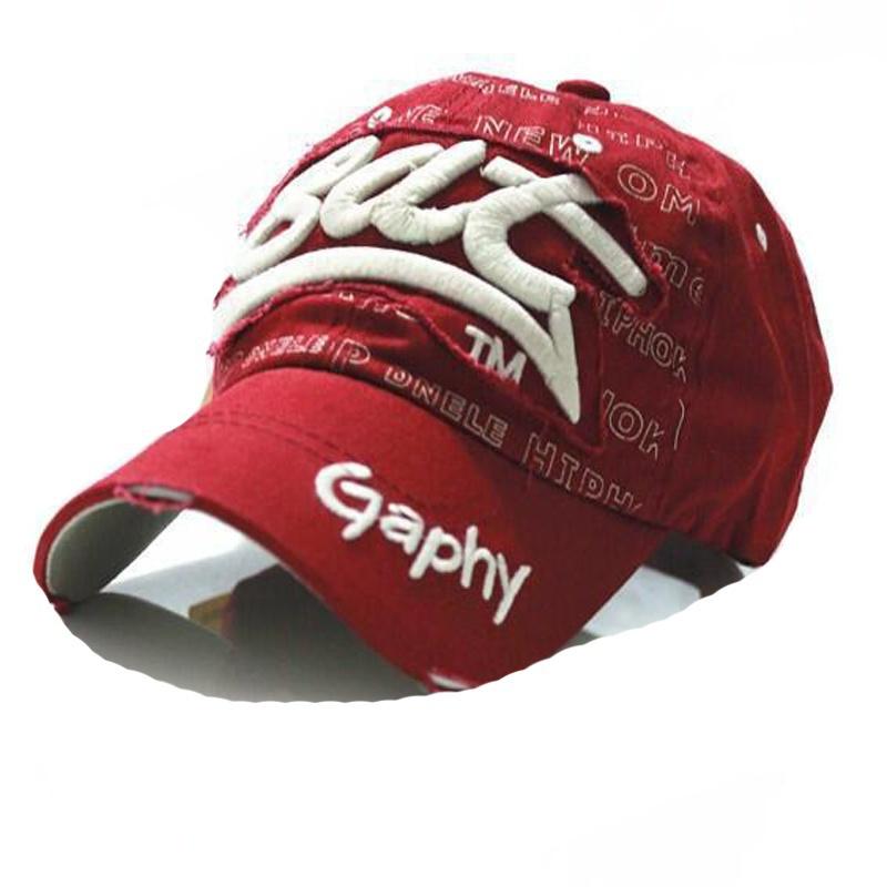 Hat Cotton Adjustable Summer Cap Hip Hop Snapback Letter Baseball Cowboy Sun Hats  Boys