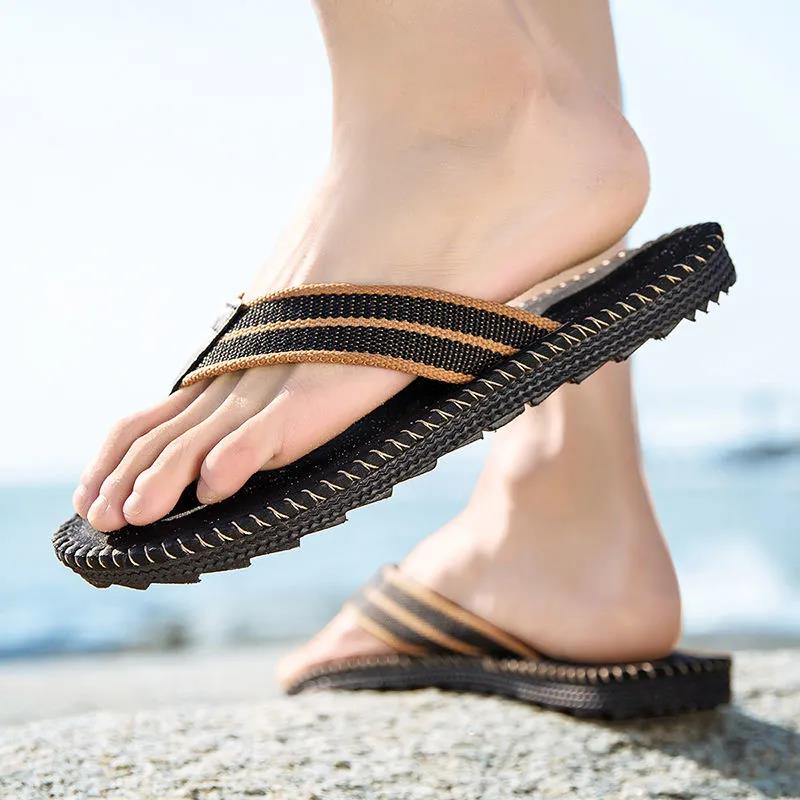 Flip-flops Men's Summer Sandals Non-slip Soft-soled Student Beach Shoes