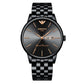 Business Wristwatch Men machinery popular fashion simple Male Clock all steel  Luxury Men's Watch