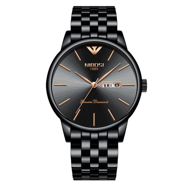 Business Wristwatch Men machinery popular fashion simple Male Clock all steel  Luxury Men's Watch