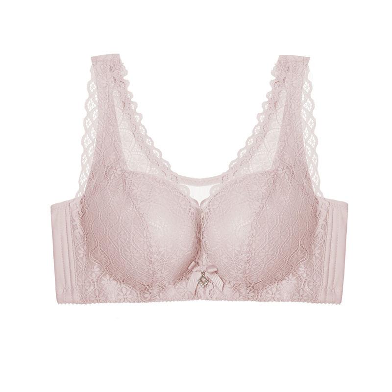 Wide Shoulder Straps Underwear Women's Small Breasts Gather The Auxiliary Breasts on The Support To Prevent Sagging Without Steel Ring Thin Bra