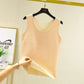 Thermal Vest for Women Sleeveless Sexy Winter Inner Wear Crew Neck Warm Underwear Female Undershirt Seamless Solid Body Top Slim