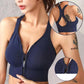 Women's Zipper Bra Sports Underwear Running Shockproof Gym Fitness Bra Anti-sagging Beauty Back Yoga Vest Breast Bra Push Up Bra Top Wearable Vest