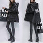 Cotton Mid-length Winter Section Korean BF Wind Tooling Hooded Parka Jacket Casual Simple Top