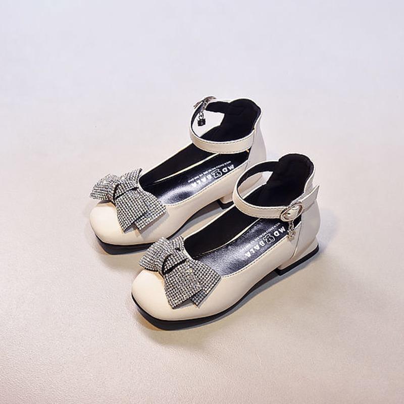 Children's Shoes  Princess Shoes Spring  Summer Girls' Leather Shoes  All-match Elementary School High-heeled Red Performance Shoes