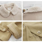 Add Cotton Thick Winter Mid-length Woolen Coat Female Lamb Hair Doll Collar Warm Woolen Coat