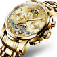 Luxury Brand Automatic Machinery Watches Men Leather Waterproof Business Watch Men Quartz Clock Man