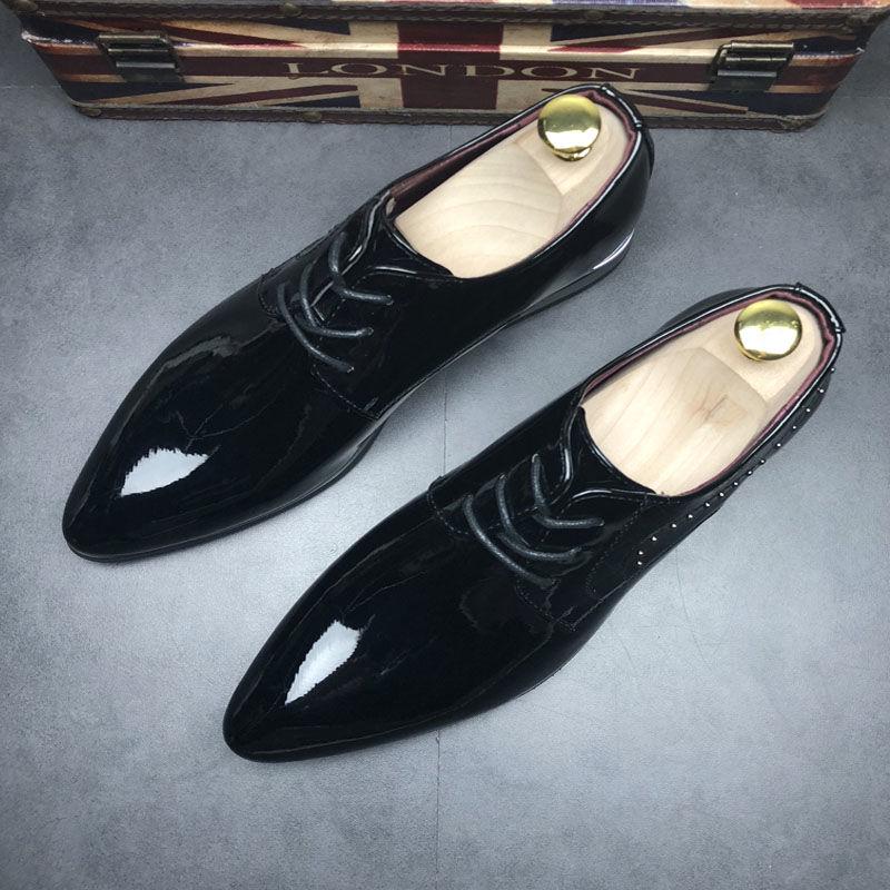 Increased Lether Shoes Casual Shoes Business Men Leather Shoes Pointed Leather Shoes Large Size