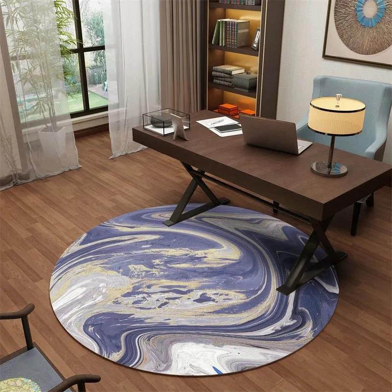 Round Carpet Living Room Light Luxury Style Trend Room Carpet Bedroom Bedside