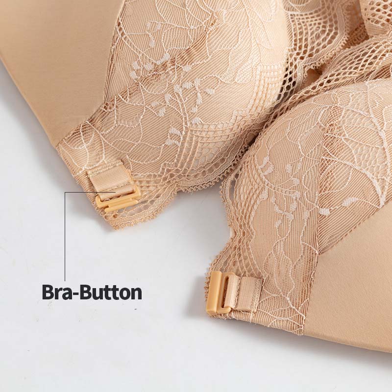 Gather The Upper Thin Lower Thick Cup Sexy Lace No Steel Ring To Close The Auxiliary Breast To Adjust The Shape Comfortable Light and Breathable Bra
