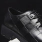 Men's Thick-soled Plaid Leather Shoes Leather Pointed Toe British Business Shoes Casual Shoes Formal Wear Men's Shoes Wedding Husband Shoes Dad Shoes