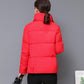 Women's Short Warm Down Jacket Winter Loose Jacket Down Jacket Casual Stand Collar Padded Jacket