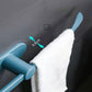 62CM Towel Rack Bathroom Simple And Seamless Storage Rack Bathroom Plastic Bow-shaped Towel Rack Creative Single Rod Towel Rack Slippers Rack Rag Rack