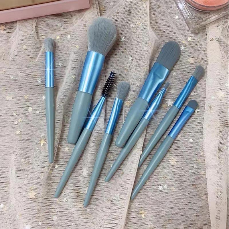 8pcs Makeup Brush Set Eye Shadow Blush Loose Powder Highlight Trim Lip Brush Beauty Tool