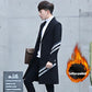 Winter Woolen Coat Men Leisure Long Woolen Coats Mens Casual Fashion Jackets Casual Men Overcoat