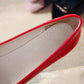 Shiny Leather Shoes Flat Shoes Women's Single Shoes Work Shoes Pointed Toe Low-heeled Comfortable Women's Leather Shoes Lightweight