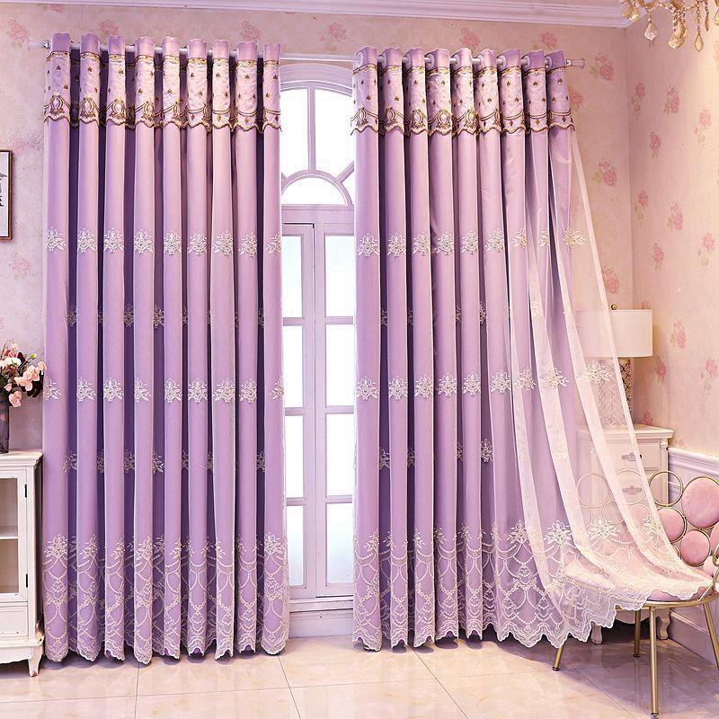 High-end Atmospheric Curtain Screens for Bedroom and Living Room Household Curtains Shading (165×270cm)