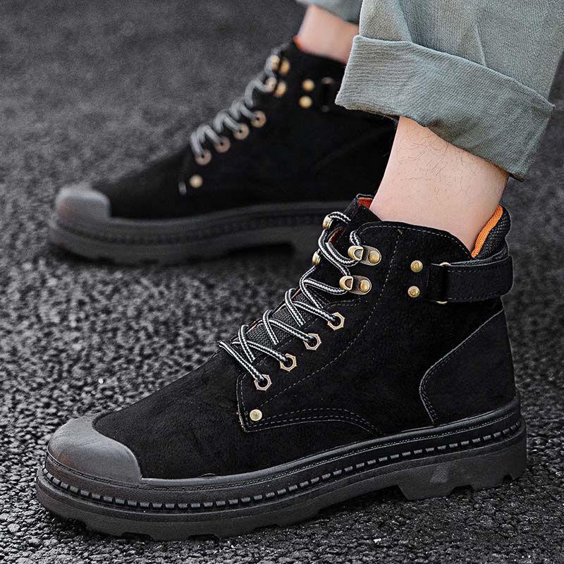 Men's Winter Martin Boots Fashion Snow Boots Windproof and Warm Outdoor Travel