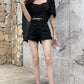 Large Size Women's Wide-leg Pants, Fat Girl Shorts, Women's Thin Summer 200 Pounds Were Thin, All-match Denim Shorts Women