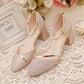 Spring  Summer Sandals Female Students Korean Version  Wild Thick Heels One-word Buckle  High Heels Mid-heel  Single Shoes