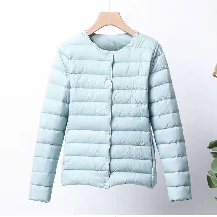 Winter Womens Down Jacket Ultra Light Duck Down Coat Short Autumn Slim Short Puffer Jacket