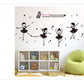 Cute Dancing Girl Child Room Decoration Pvc