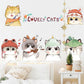 Bedroom Layout Decoration Wallpaper Cute Animal Waterproof Flat Surface Detachable Decorative Stickers Wall Stickers