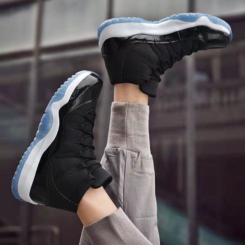High-elastic High-top Student Basketball Shoes Boys Shoes, Fashion Breathable Sports Men's Shoes