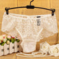 3PCS Ladies Mid Waist Sexy Panties Premium Lace Lace Women Briefs Plus Size Lingerie Shorts Transparent Underwear Women Hollow Out Panties