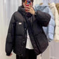 Korean Fashion All-match Casual Hooded Niche Down Jacket Women Short Thick Bread Jacket