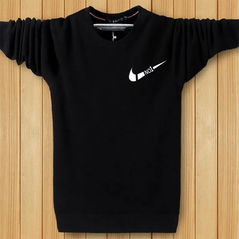 Men's Sweatshirts Thick Youth Warm Pullover Sweater Trendy Handsome Cotton Plus Velvet Long-sleeved Loose Sweater