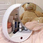 Cosmetic Mirror with Storage Box Dust-proof Large-capacity Cosmetic Mirror LED HD Adjustable Light Makeup Mirror