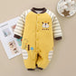 Baby Warm Cotton Clothes Fall and Winter Outing Jumpsuits for Boys and Girls Baby Padded Cotton-padded Clothes Newborn Baby Cotton Padded Clothes