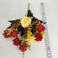 Single Fake Flower Simulation Bouquet Rose Flower Dried Flower Silk Flower Cloth Flower Plastic Flower Small Bunch Cloth Decoration Flower Arrangement