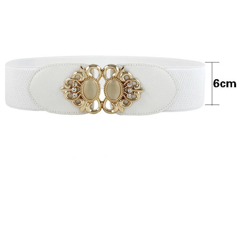 Retro Ethnic Belt Women's Decorative Dress Elastic Waist Wide and Narrow Elastic Belt Sweater