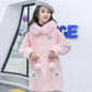 Girls' Warm and Windproof Jacket Mink Velvet Coat Korean Mid-length and Velvet Thick Winter Clothes