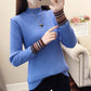 Half Turtleneck Sweater Autumn and Winter Fashion Sexy Slim Slimming Bottoming Shirt