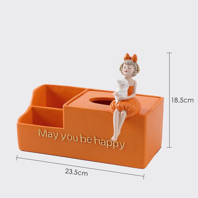 Pumping Tissue Box Meal Desktop Coffee Table Key Remote Storage Box Home Living Room Bedroom High-value Ornaments
