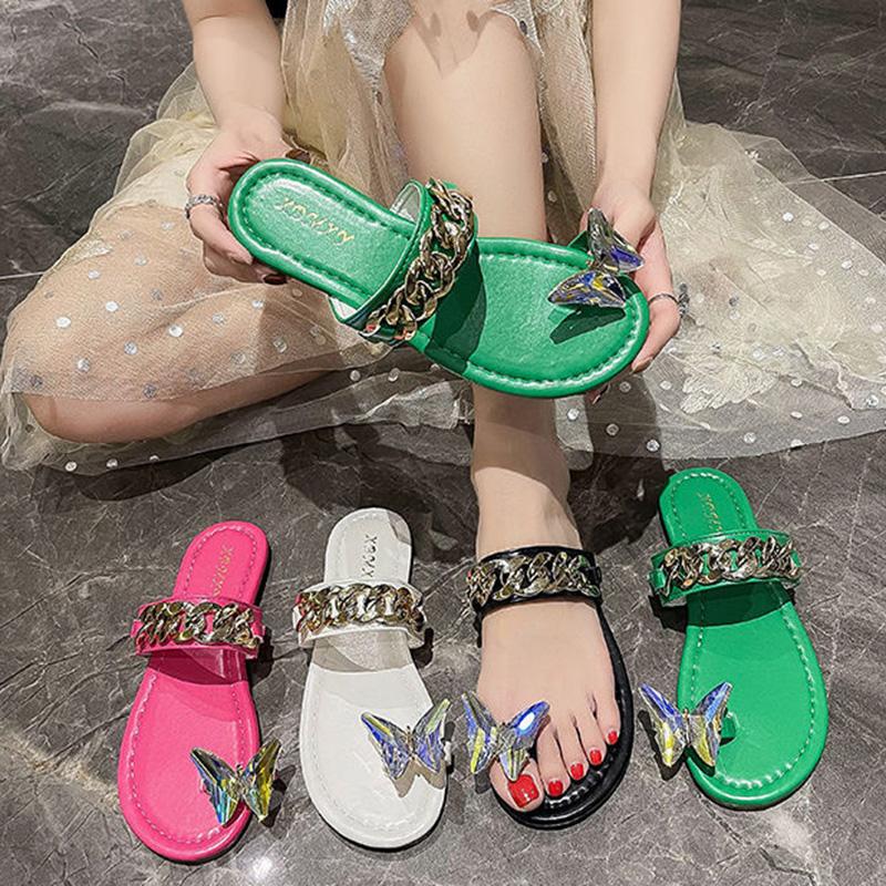 Slippers Female Summer Wear Fashion Korean Fairy Style Flat Flip Flops