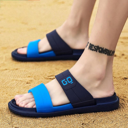 WTEMPO Unisex Summer Sandals Men's Women Slippers Flip Flops Non-slip Soft Beach Shoes Home Go Out Bathroom