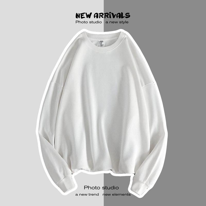 Sweater Men's Trend Solid Color Tide Brand Wild Casual Loose Long-sleeved Hooded Jacket Men