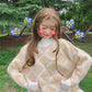 Pink Knitted Pullover Sweaters Causal Autumn Women's Clothing Panelled Oversize Tops Long Sleeve